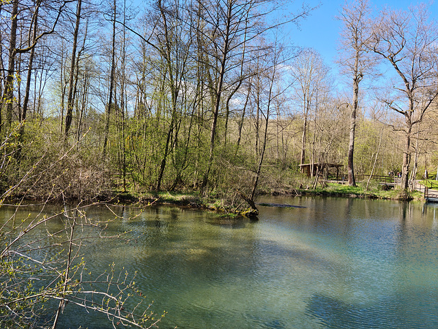 Die Rhumequelle im Sonnenschein