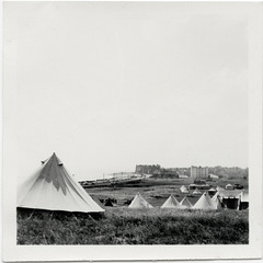 Camping at Bexhill, July 1955