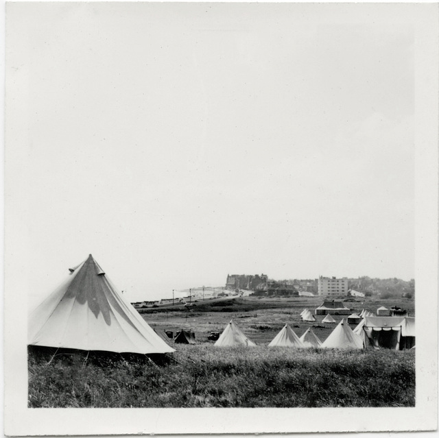 Camping at Bexhill, July 1955