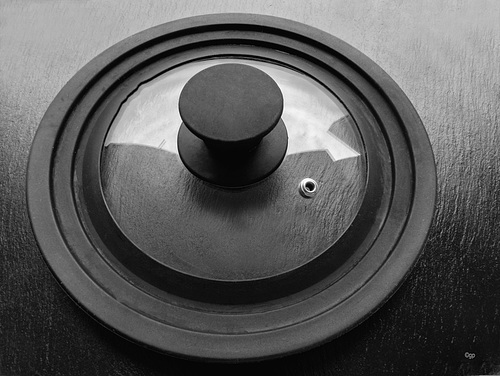 Top view, cooking pot lid