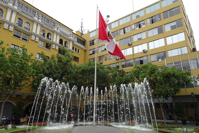 Fountain In Plaza Peru