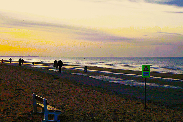 Plage de Panne en belgique HBM