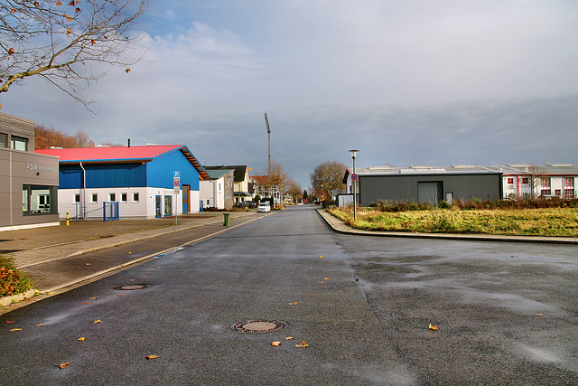 Nikolaus-Otto-Straße, ehemals Gelände der Zeche Königsborn 2/5 (Kamen-Heeren-Werve) / 25.11.2017