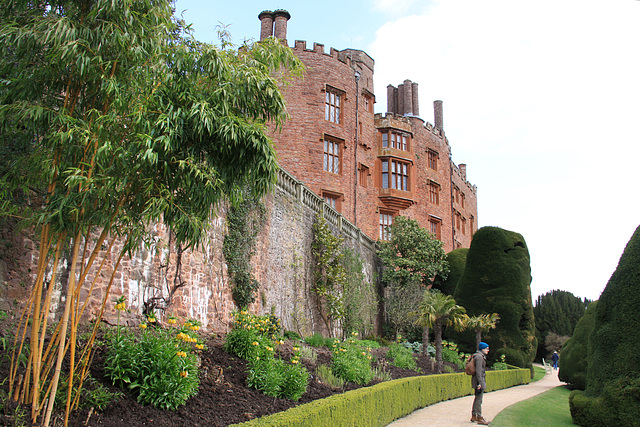 Powys Castle terrace