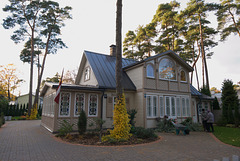 Eine typische Villa in Jūrmala