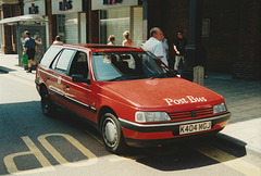 Royal Mail 'Post Bus' K404 MGJ in Canterbury - 30 Jun 1995