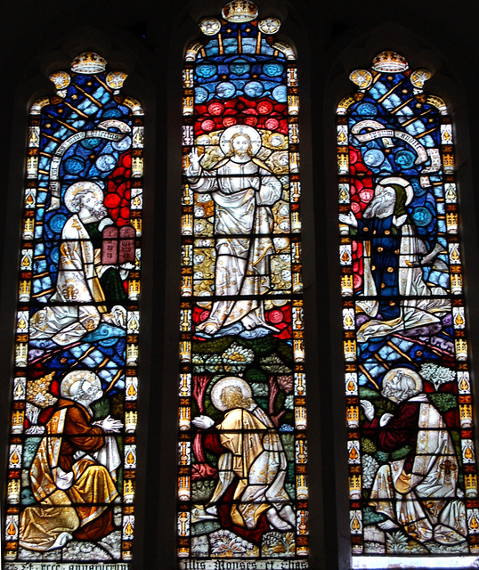 Victorian Stained Glass, Little Easton Church, Essex