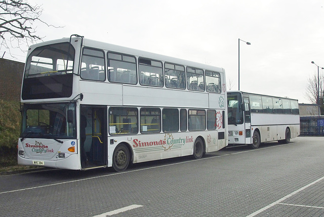 DSCF0711 Simonds WVE 284 (BV55 UCY) and Fareline F38 DAV in Bury St.Edmunds - 14 Feb 2018