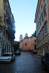 Greece, Dionisiou Solomou Street in Kerkyra-City Greece, Dionisiou Solomou Street in Kerkyra-City