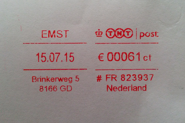 Francotyp-Postalia franking machine impression