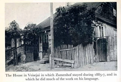 Zamenhofa domo en Veisiejai (Litovio)