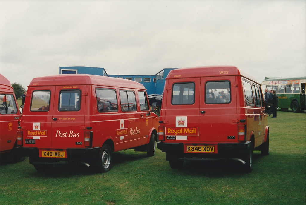 Royal Mail Post Buses at Showbus - 26 Sep 1993