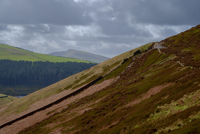 The high path out of William Clough