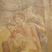 Detail of a Wall Painting with Aphrodite Giving a Nest of Cupids to a Hunter from Pompeii in the Naples Archaeological Museum, July 2012