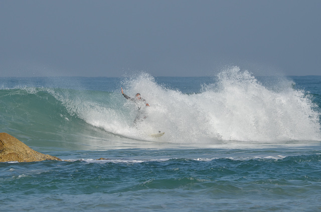 Netanya, Surfer in the Wave