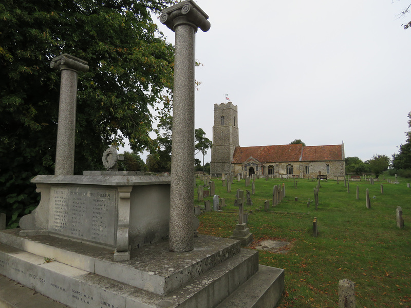 snape church, suffolk (25) c20 wwi war memorial 1920, attrib. to edwin nichols