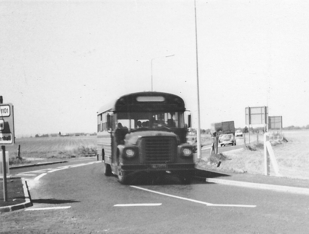 USAF bus at Holywell Row - May 1980