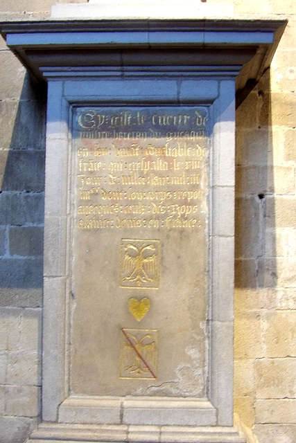 Le cénotaphe du coeur de Bertrand du Guesclin - Dinan - Basilique Saint-Sauveur