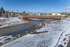 Restored creek bed