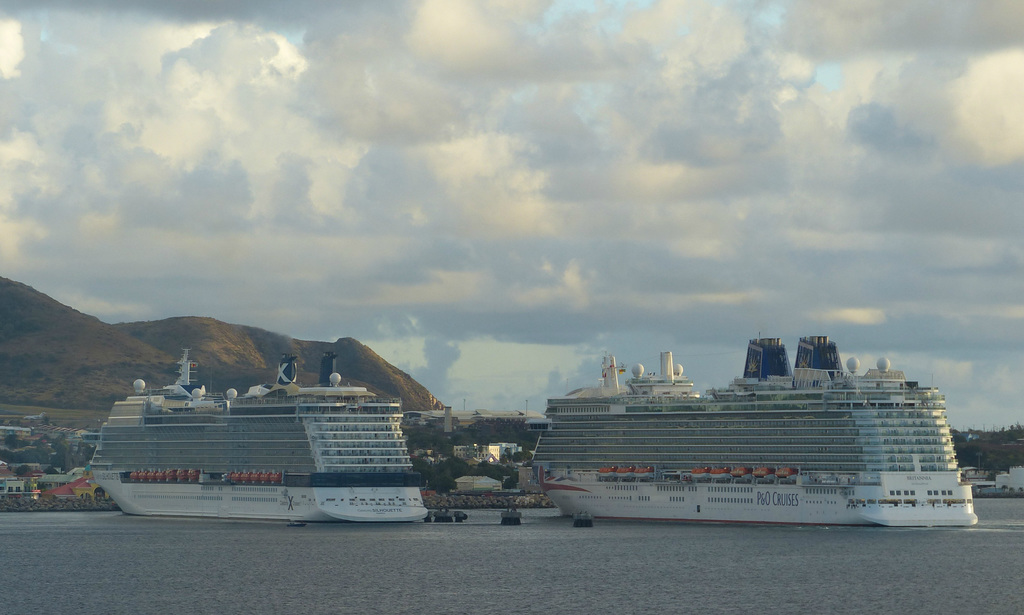 Basseterre Cruise Ship Duo (1) - 12 March 2019