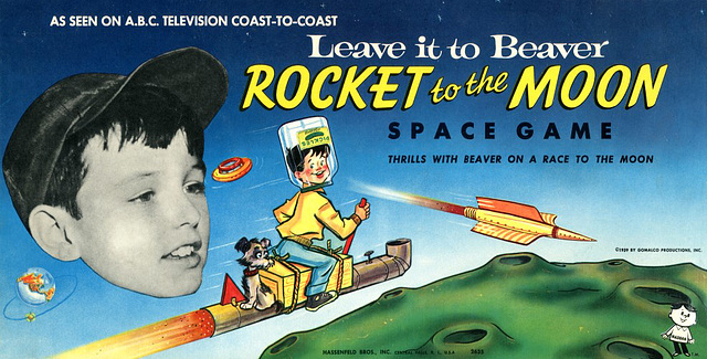 Leave It to Beaver Rocket to the Moon Space Game
