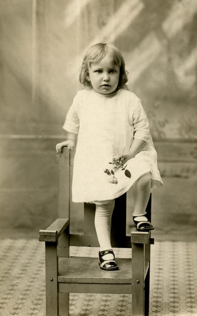 Cindy Standing on a Chair