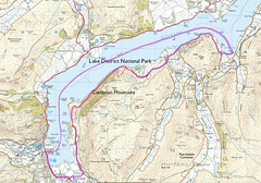 A 6.5 mile walk on the last day of May 1993, from Glenridding, taking the ferry to Howtown Pier and back along the Southern shore of Ullswater.