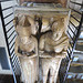 st helen bishopsgate, london,detail of tomb of merchant sir john crosby +1476, who made it when his first wife died ten years earlier