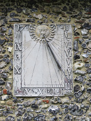 c18 sundial, ickham church, kent (2)