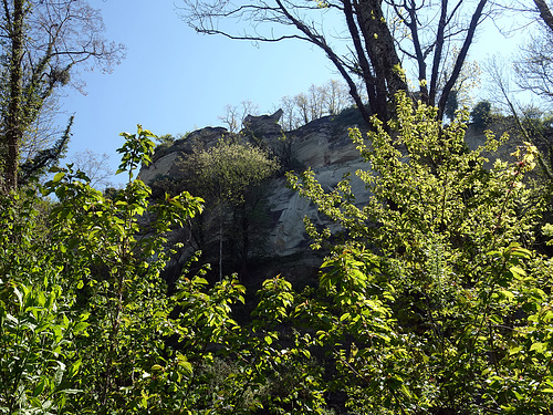 Sandsteinfelsen bei Font