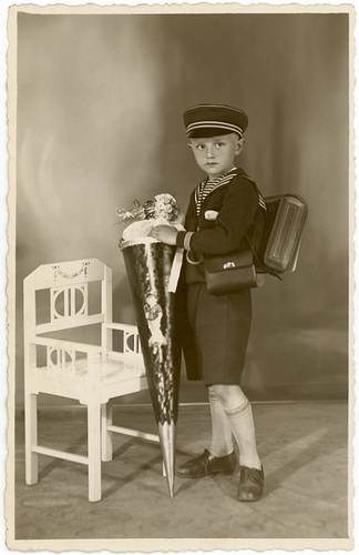 Boy with School Cone, Reichenbach im Vogtland, Germany, 1934