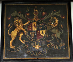 iwade church, kent c18 royal arms of george iii