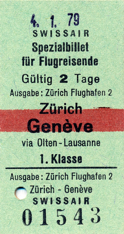 special Swissair Zurich