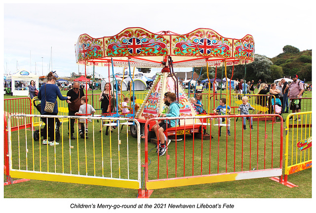 Children's merry-go-round RNLI fete Newhaven 11 9 2021