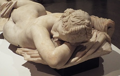 Detail of the Sleeping Hermaphrodite in the Metropolitan Museum of Art, July 2016