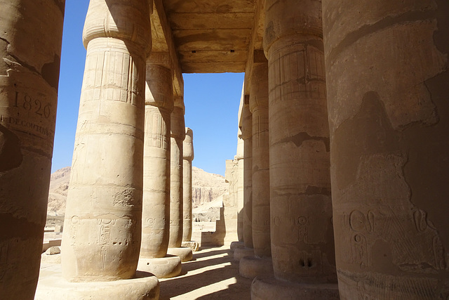 Hypostyle Columns At The Ramasseum