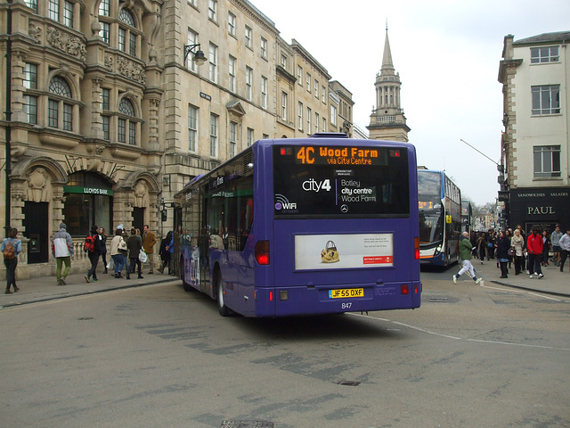 DSCF2721 Oxford Bus Company (City of Oxford Motor Services) JF55 OXF in Oxford - 27 Feb 2016