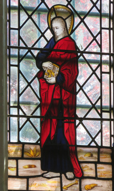 iwade church, kent, c16 glass  (4)