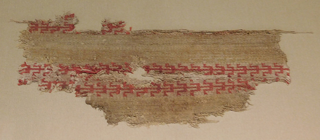 Textile with Geometric Pattern from Dura-Europos in the Metropolitan Museum of Art, June 2019