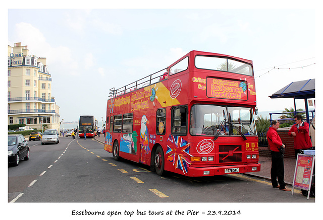 Open top bus tour Eastbourne 23 9 2014