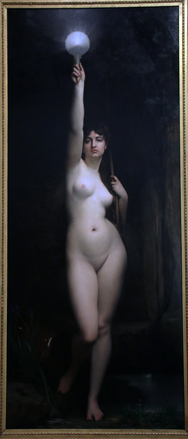 La vérité - Huile sur toile de Jules Lefebvre