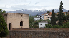 Granada- Alhambra- View to the Sierra Nevada