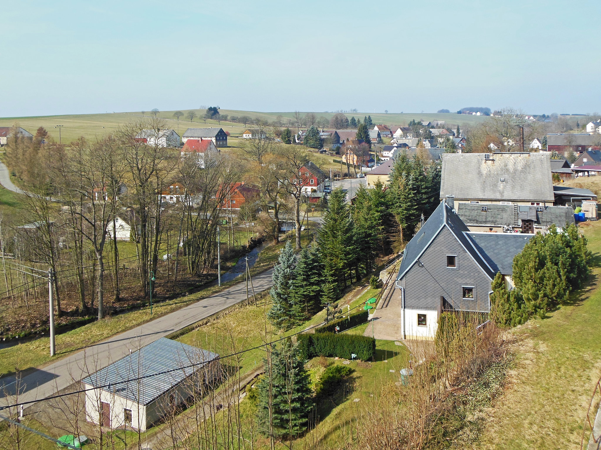 (082/365) Blick auf Colmnitz, LK Sächsische Schweiz-Osterzgebirge