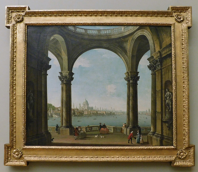 Capriccio with St. Paul's and Old London Bridge by Joli in the Metropolitan Museum of Art, January 2022