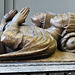 st helen bishopsgate, london,detail of tomb of merchant sir john crosby +1476, who made it when his first wife died ten years earlier