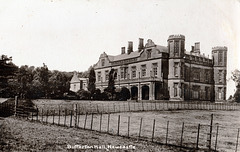 Butterton Hall, Saffordshire (Demolished)