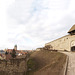 Hungary, Eger, Castle Wall and Panorama of Town