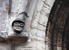 Recent carving of a Church Warden, Dorchester