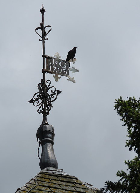 iwade church, kent, c18 windvane of 1793 (2)