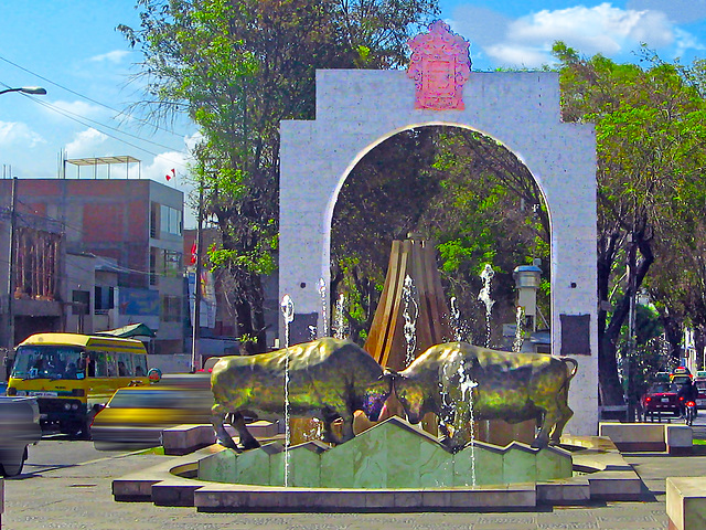 Fountain in Arequipa, Perú